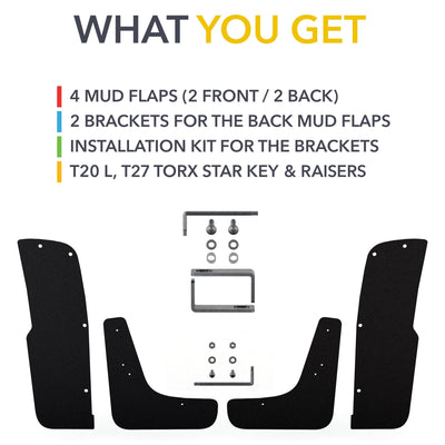 mud flap kit flaps r1s r1t rivian