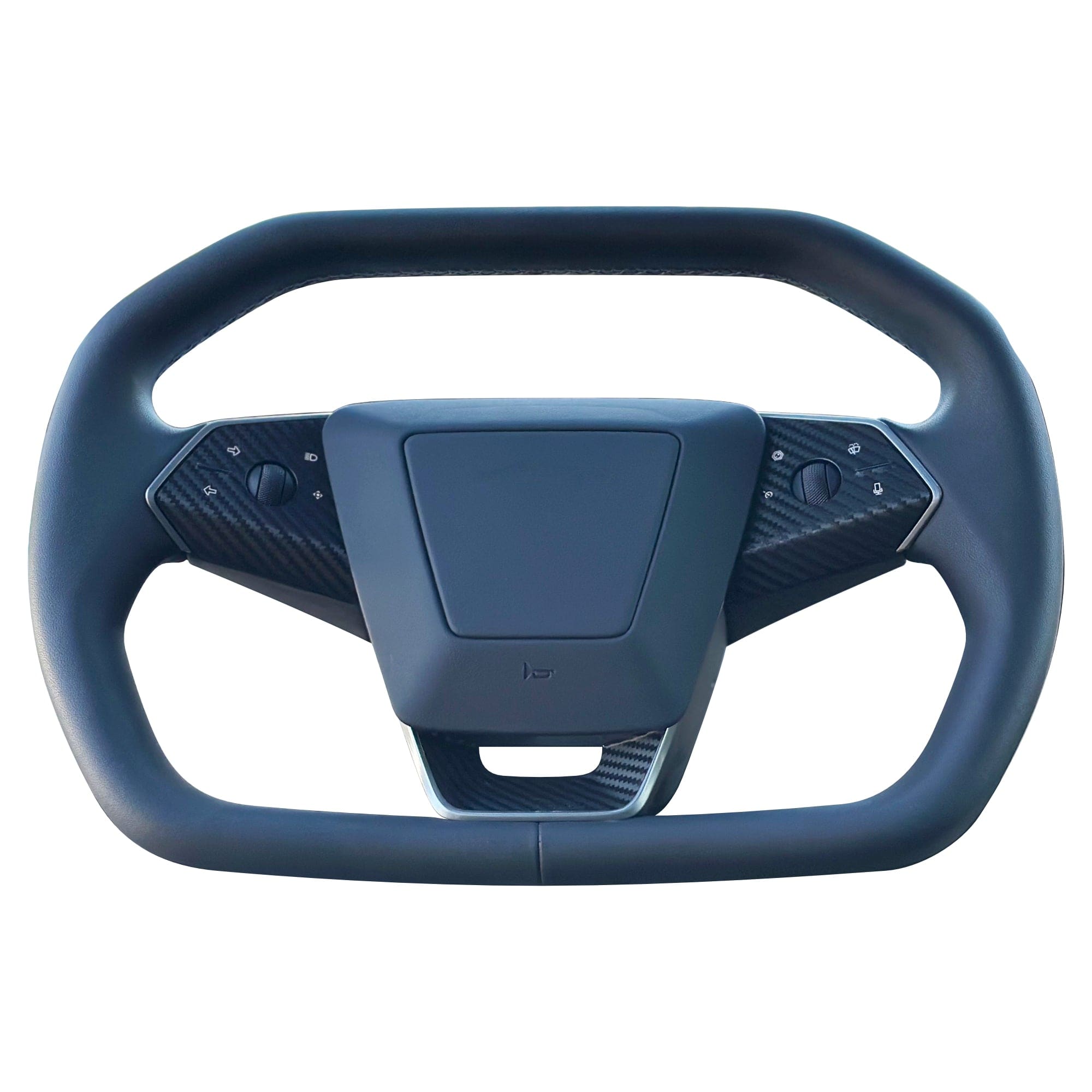 steering wheel vinyl wrap control carbon fiber tesla cybertruck’s