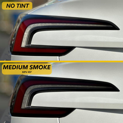 car taillight tint comparison smoke tesla model tail lights