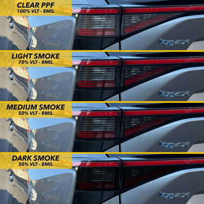 bz4x toyota tail lights smoke tint lamps