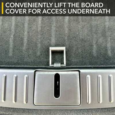 tesla model cargo floor panel twraps ergonomic handle