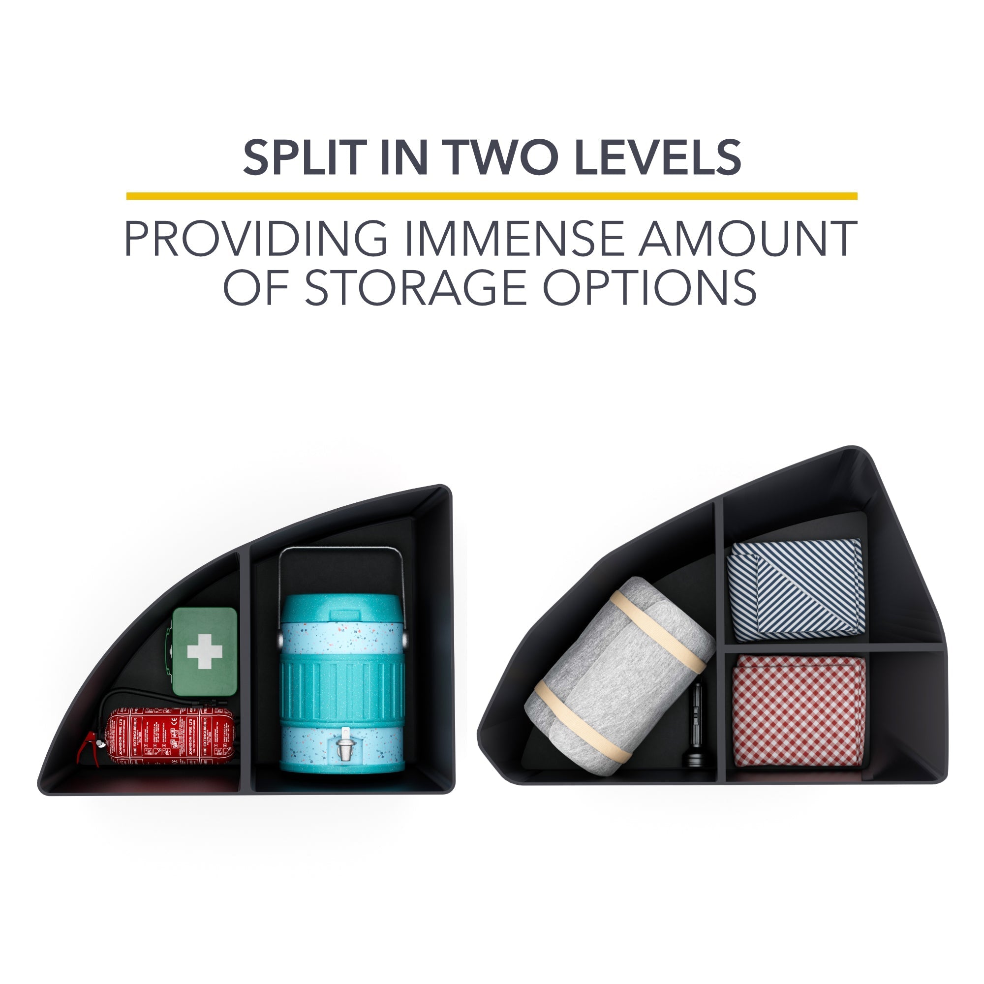 lucid air, trunk tray, leather inserts, tray organizer, organizer