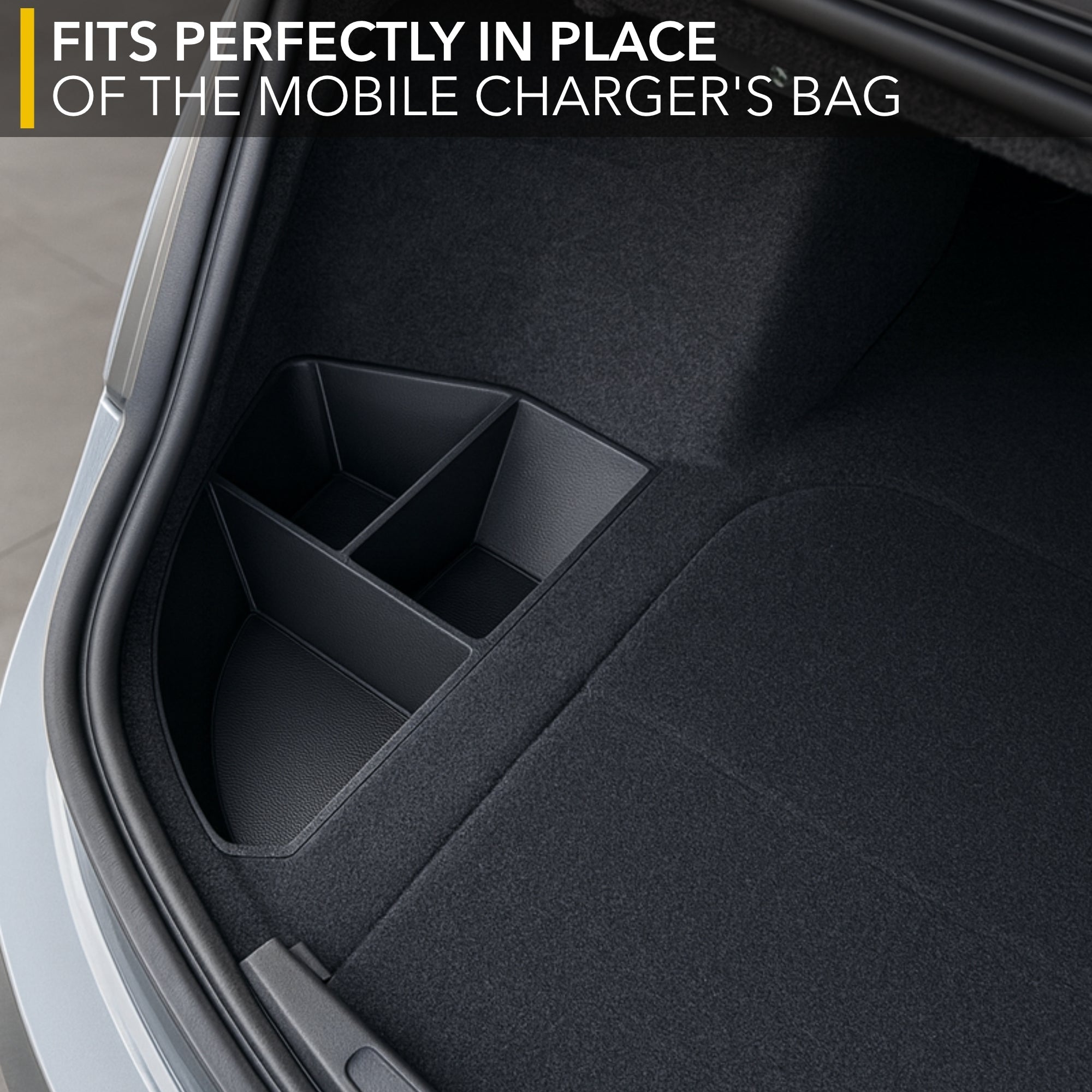 lucid air, trunk tray, leather inserts, tray organizer, organizer
