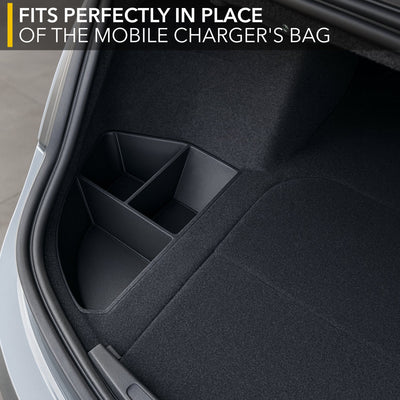 lucid air, trunk tray, leather inserts, tray organizer, organizer