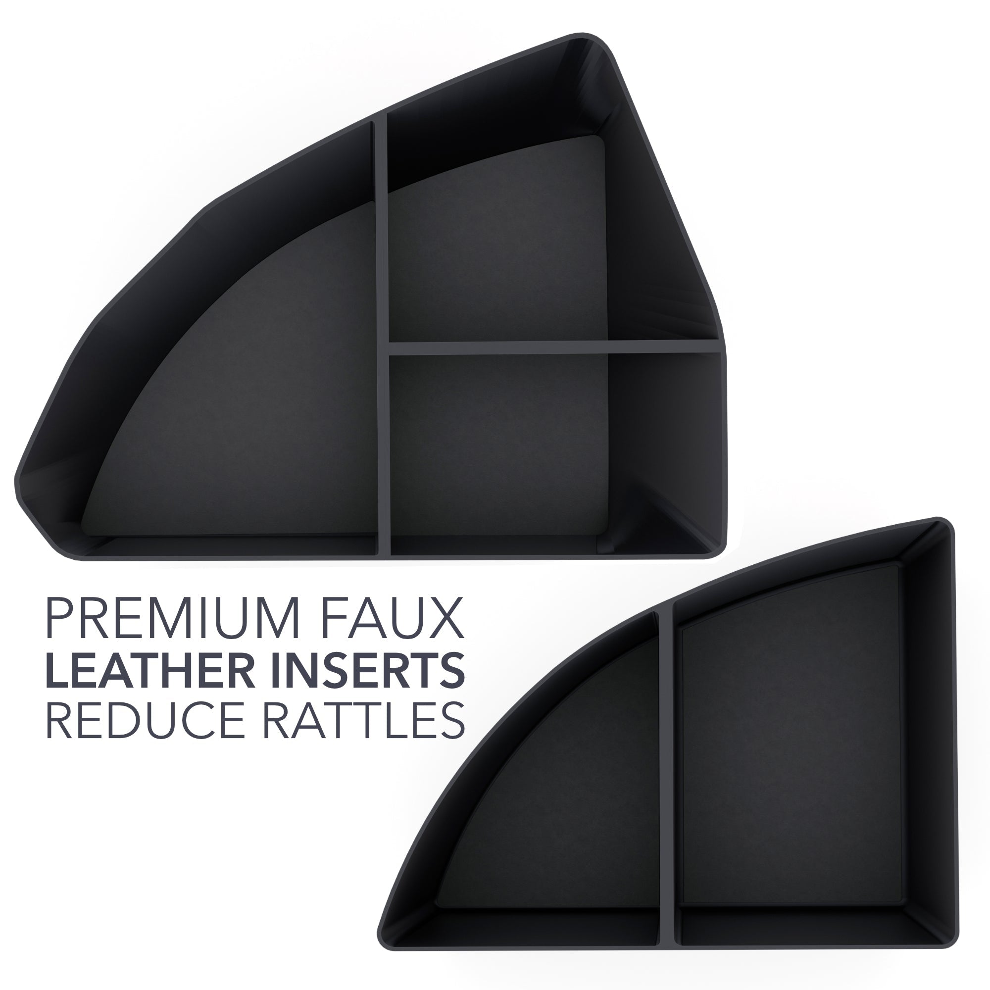 lucid air, trunk tray, leather inserts, tray organizer, organizer