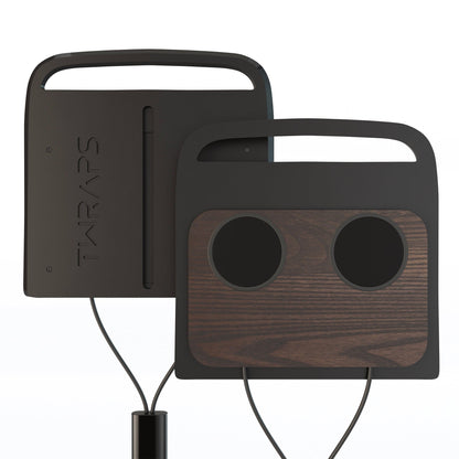 two black handled trays cup magsafe pucks ash wood charging pad r1t r1s