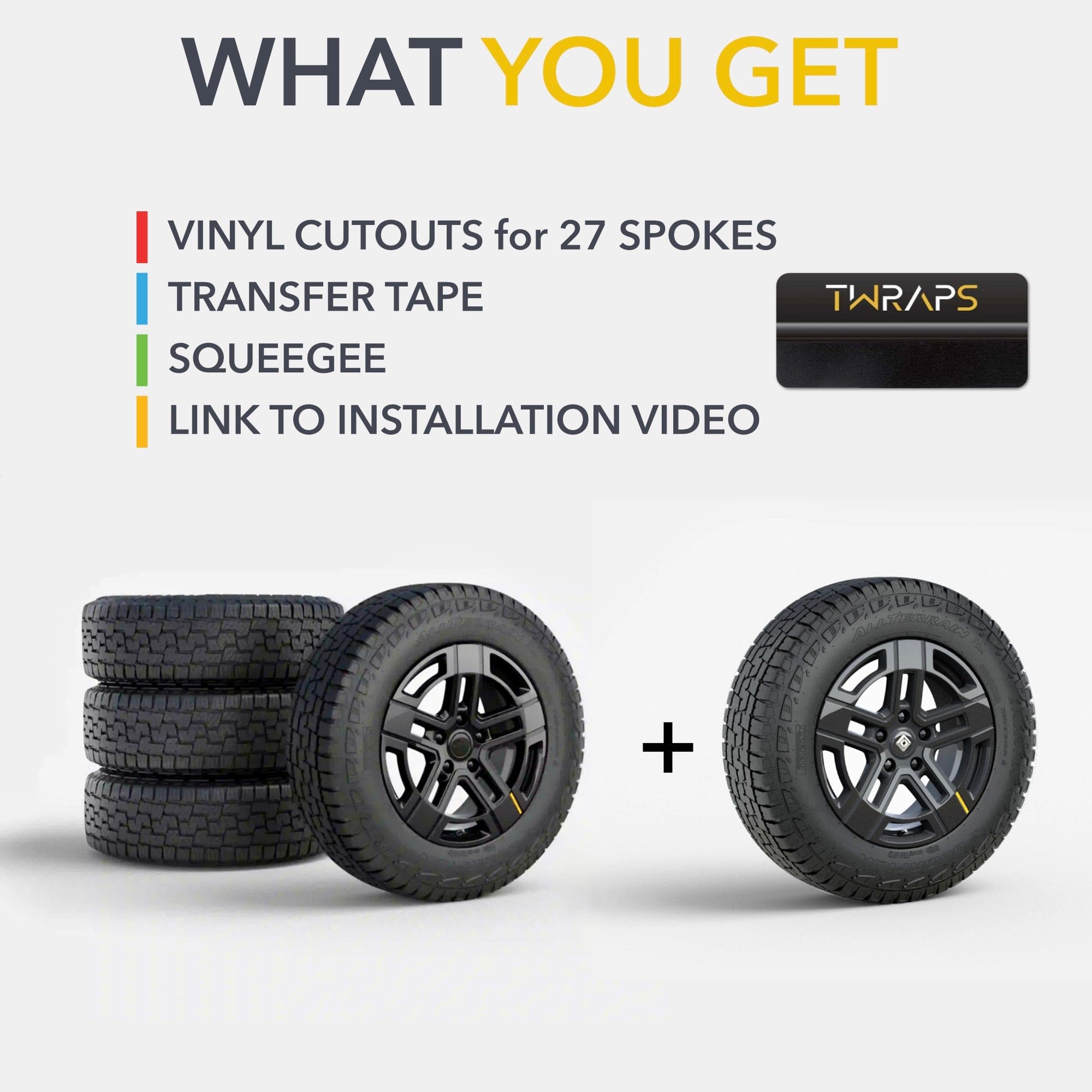 tire wrap kit r1s chrome delete rivian r1t vinyl