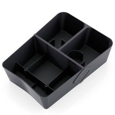 Floor Storage Organizer Lower Center Console Tray for Rivian R1S R1T With Cup Holder No Lids T-WRAPS