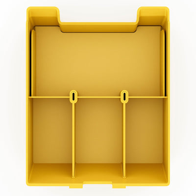 yellow plastic file organizer r1t r1s rivian center console
