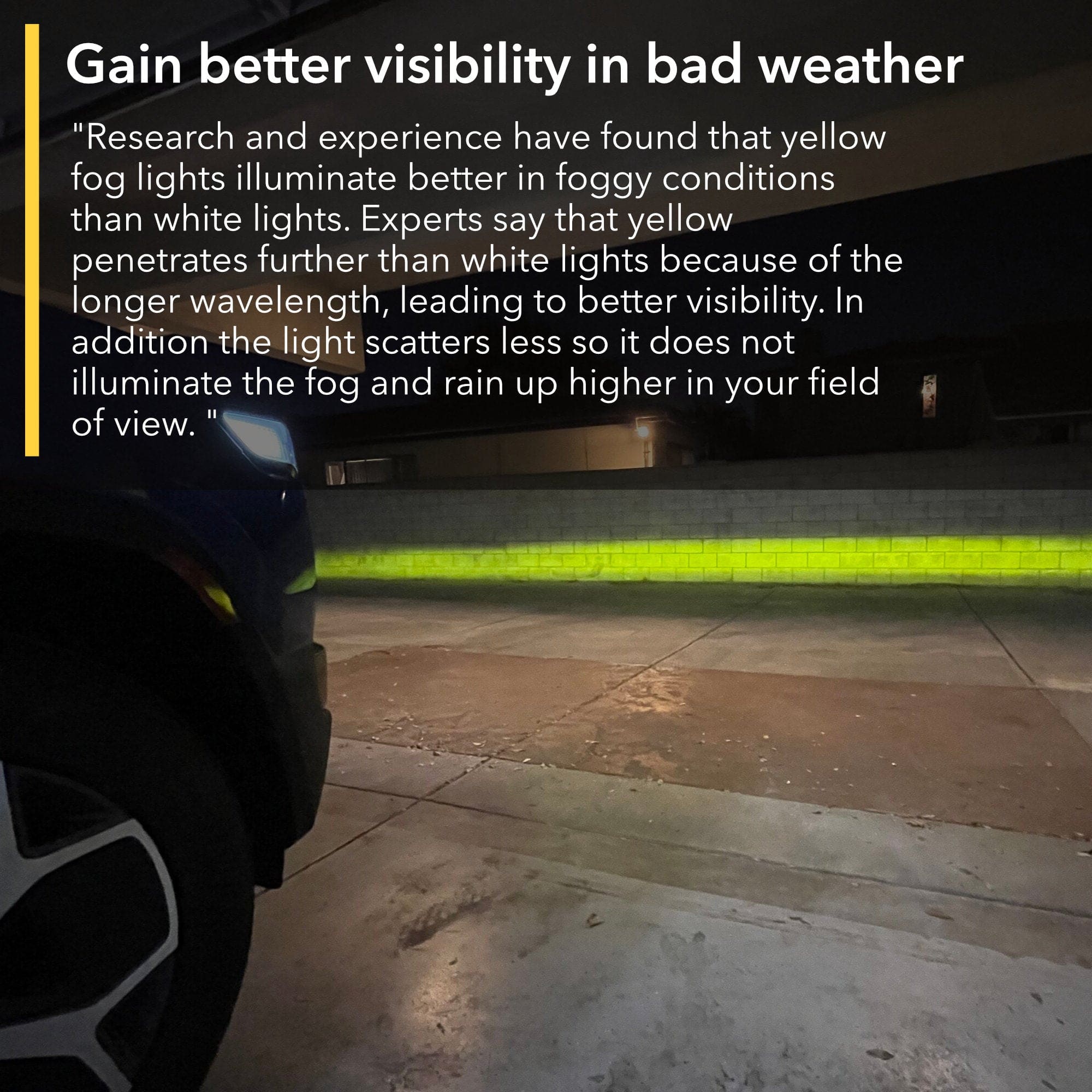 fog lights brimstone yellow light white diy install film