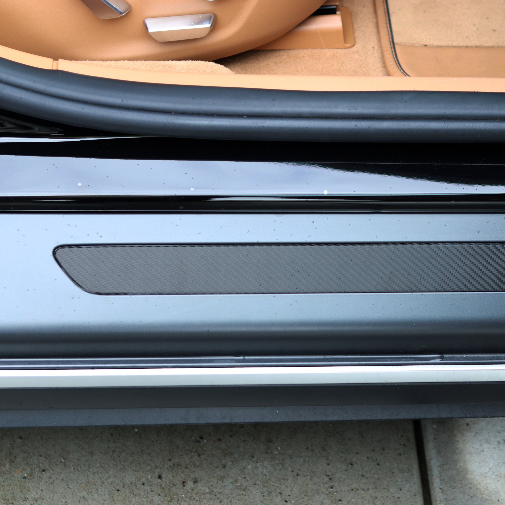 Door Sills Wrap | Premium Carbon Fiber Film Guard for Lucid Air