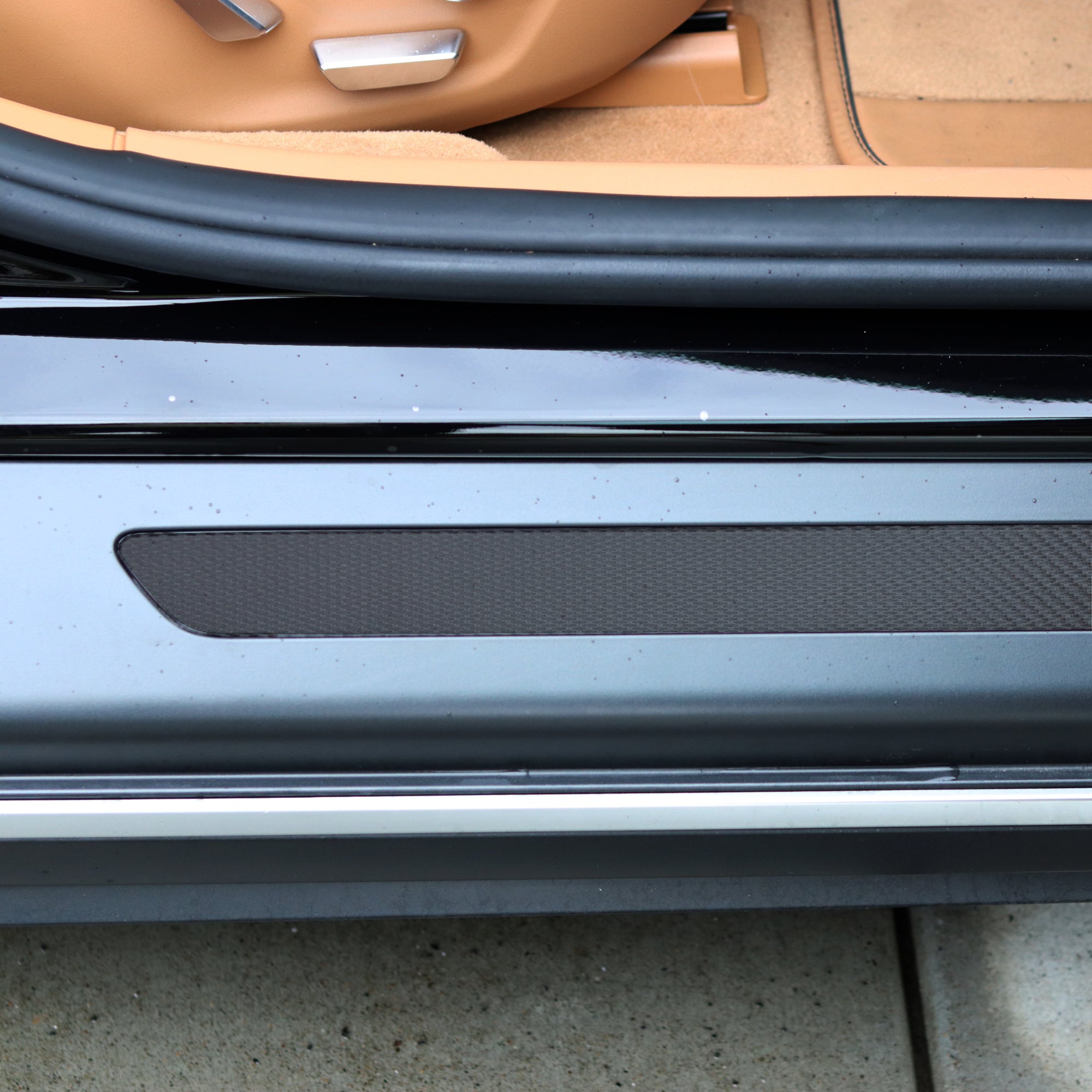 Door Sills Wrap | Premium Carbon Fiber Film Guard for Lucid Air