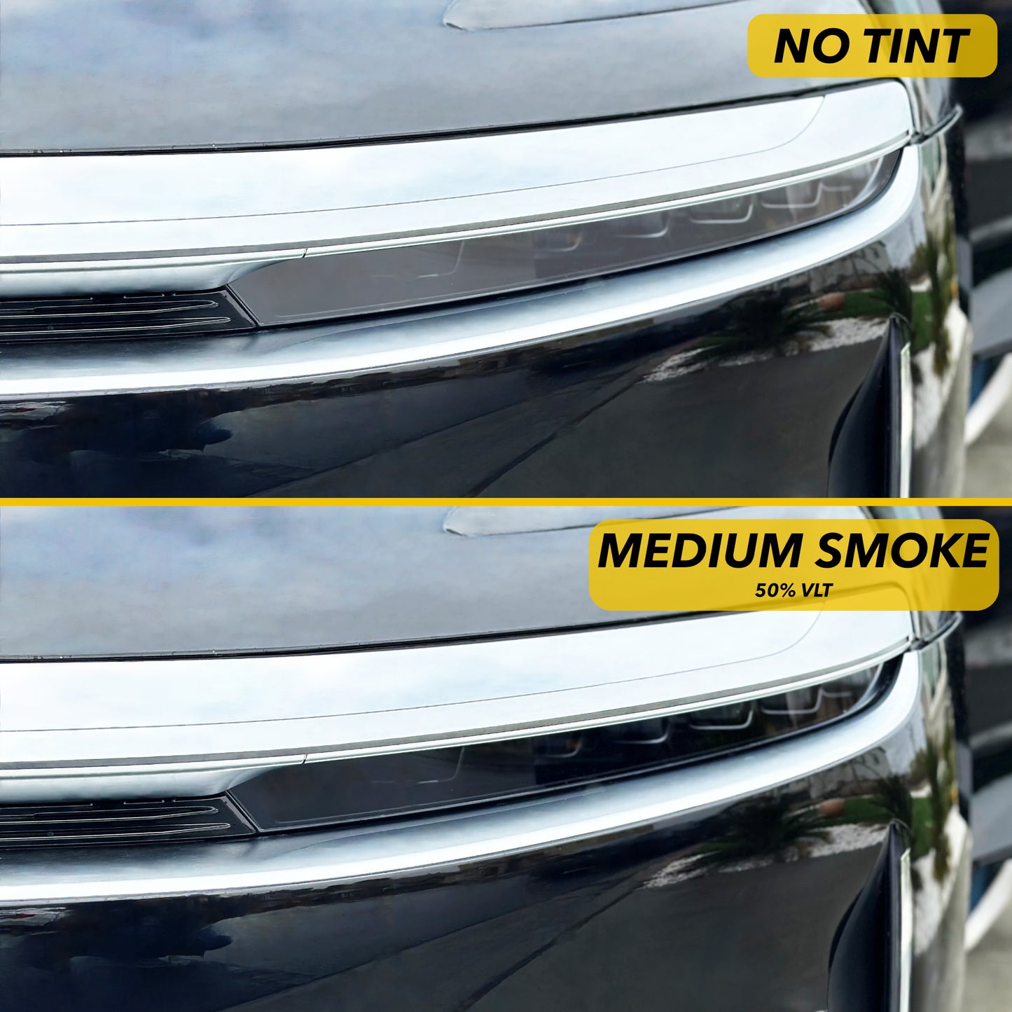 Headlights & Tail Lights Clear PPF/Tint for Lucid Air