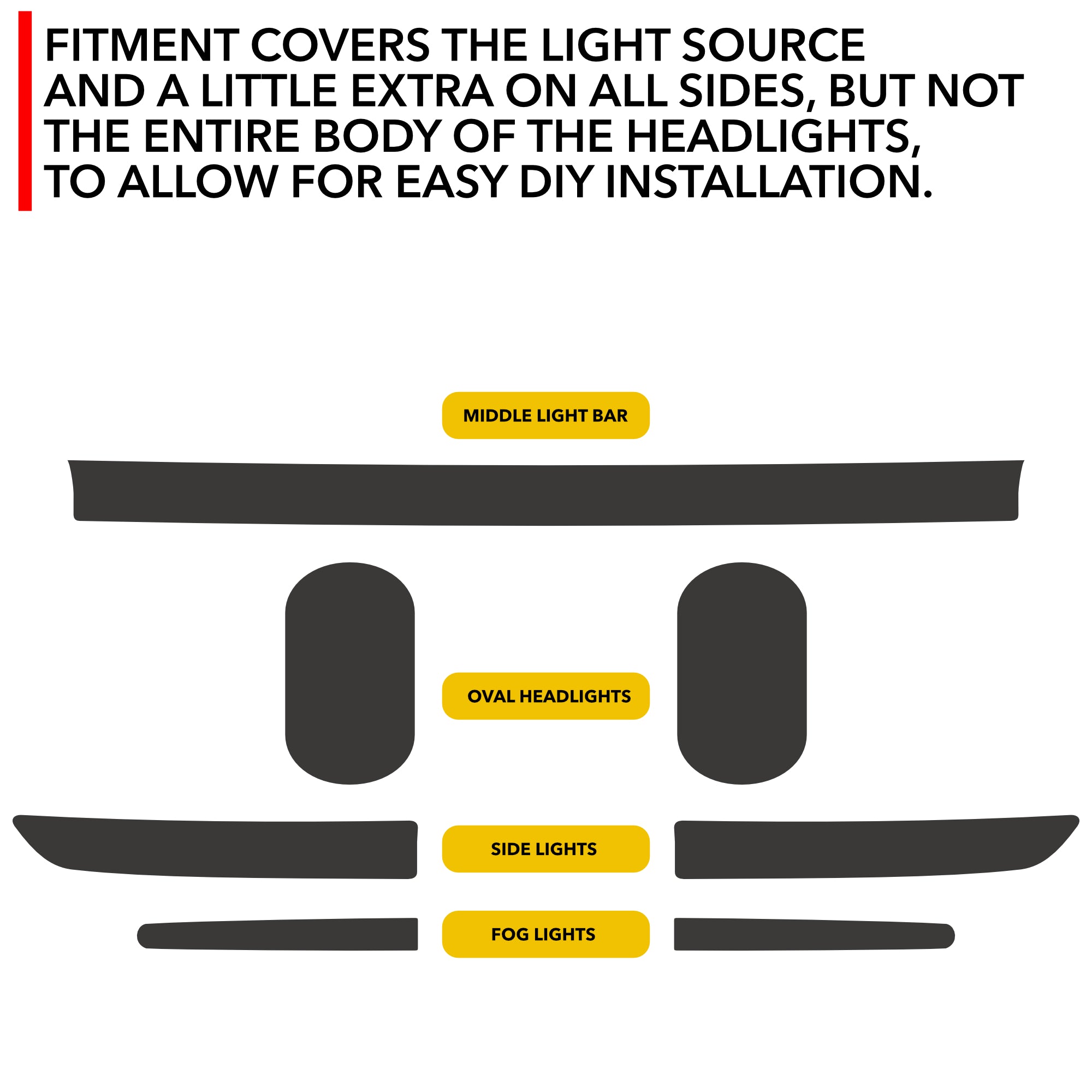 Holiday Lights Tint | Rivian R1T/R1S 2021-2024 (Halloween, Christmas)