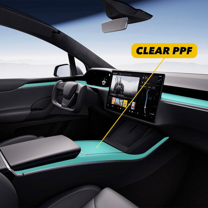 Interior Protection Kit (PPF) for PLAID Tesla Model X - Wraps All Carbon Fiber Interior Trims