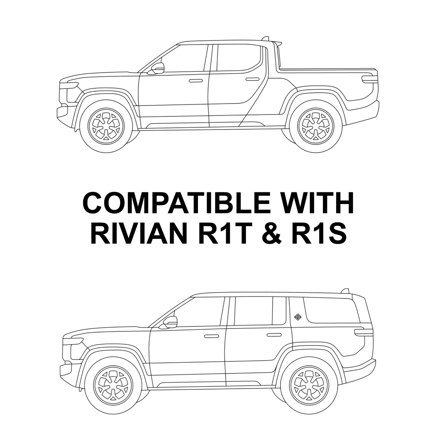 Mirrors Clear Protection Film (PPF) for Rivian R1T / R1S