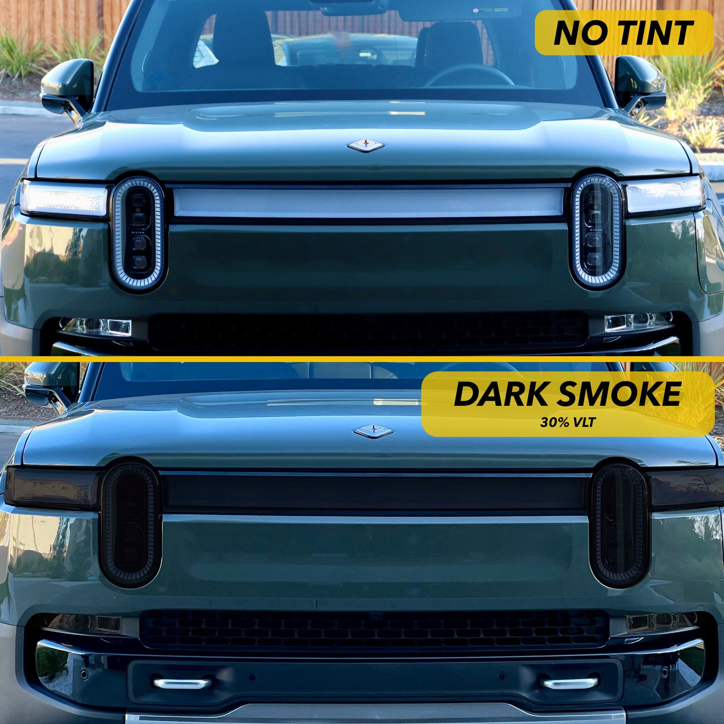 Headlights Clear PPF / Smoke Tint for Rivian R1T & R1S