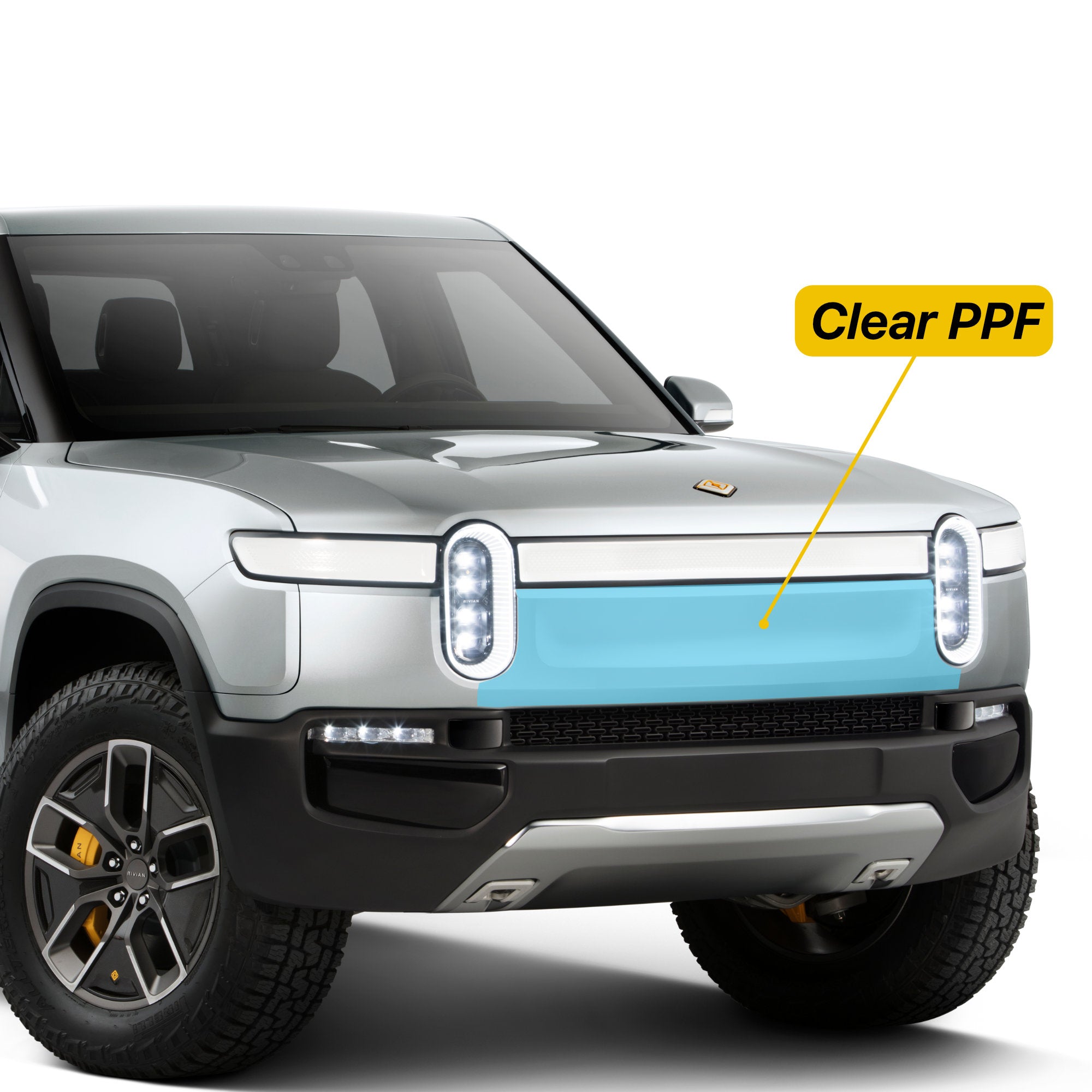 Front Bumper PPF | Paint Protection Film for Rivian R1T / R1S 2021-2025