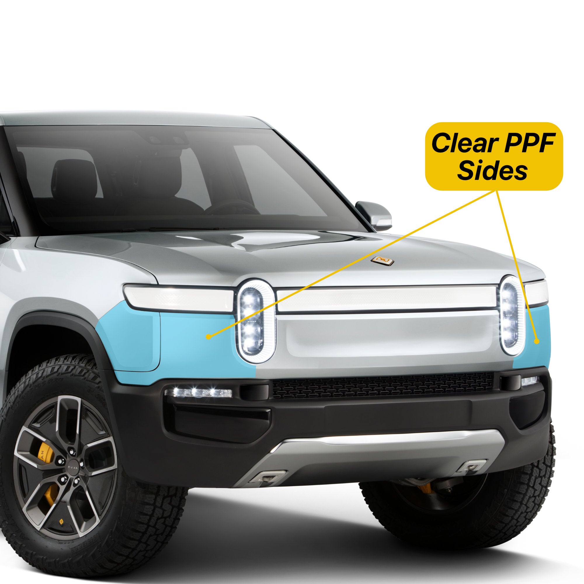 Front Bumper PPF | Paint Protection Film for Rivian R1T / R1S 2021-2025