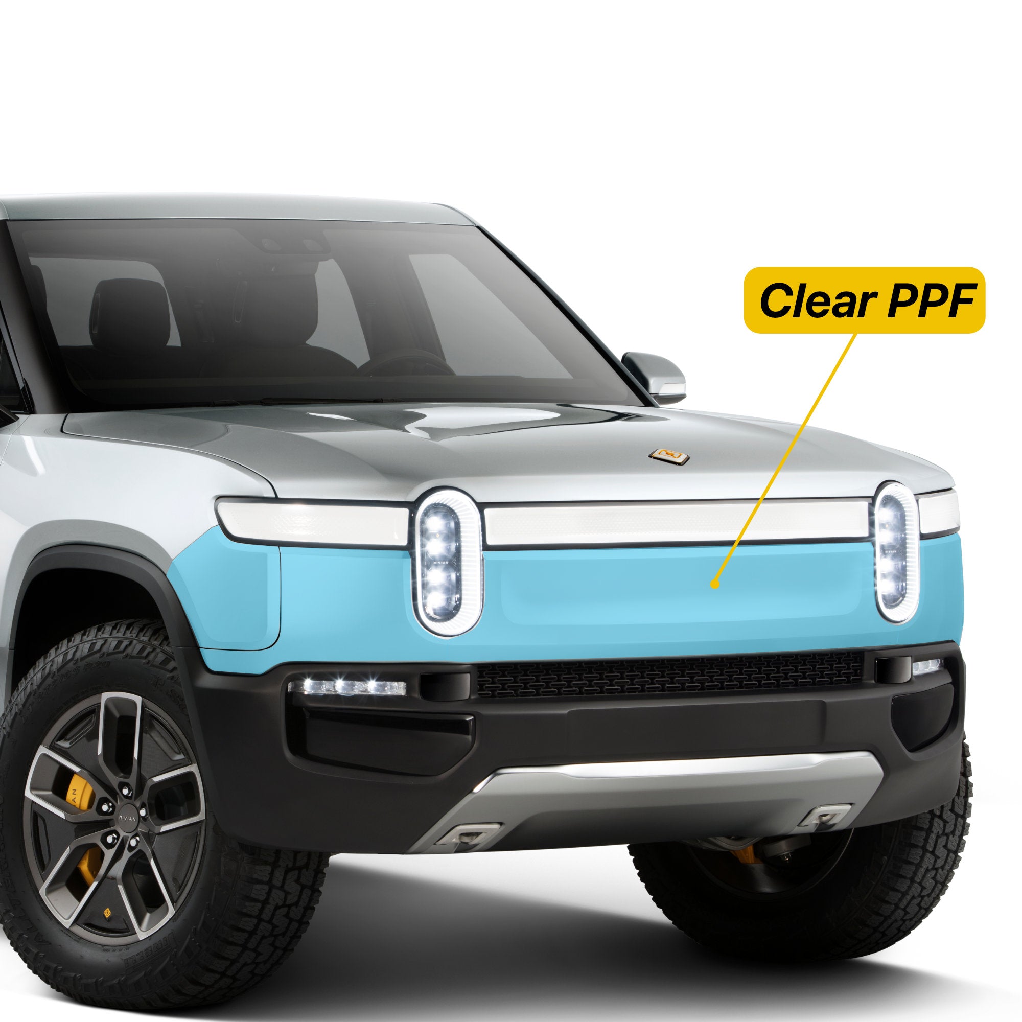 Front Bumper PPF | Paint Protection Film for Rivian R1T / R1S 2021-2025