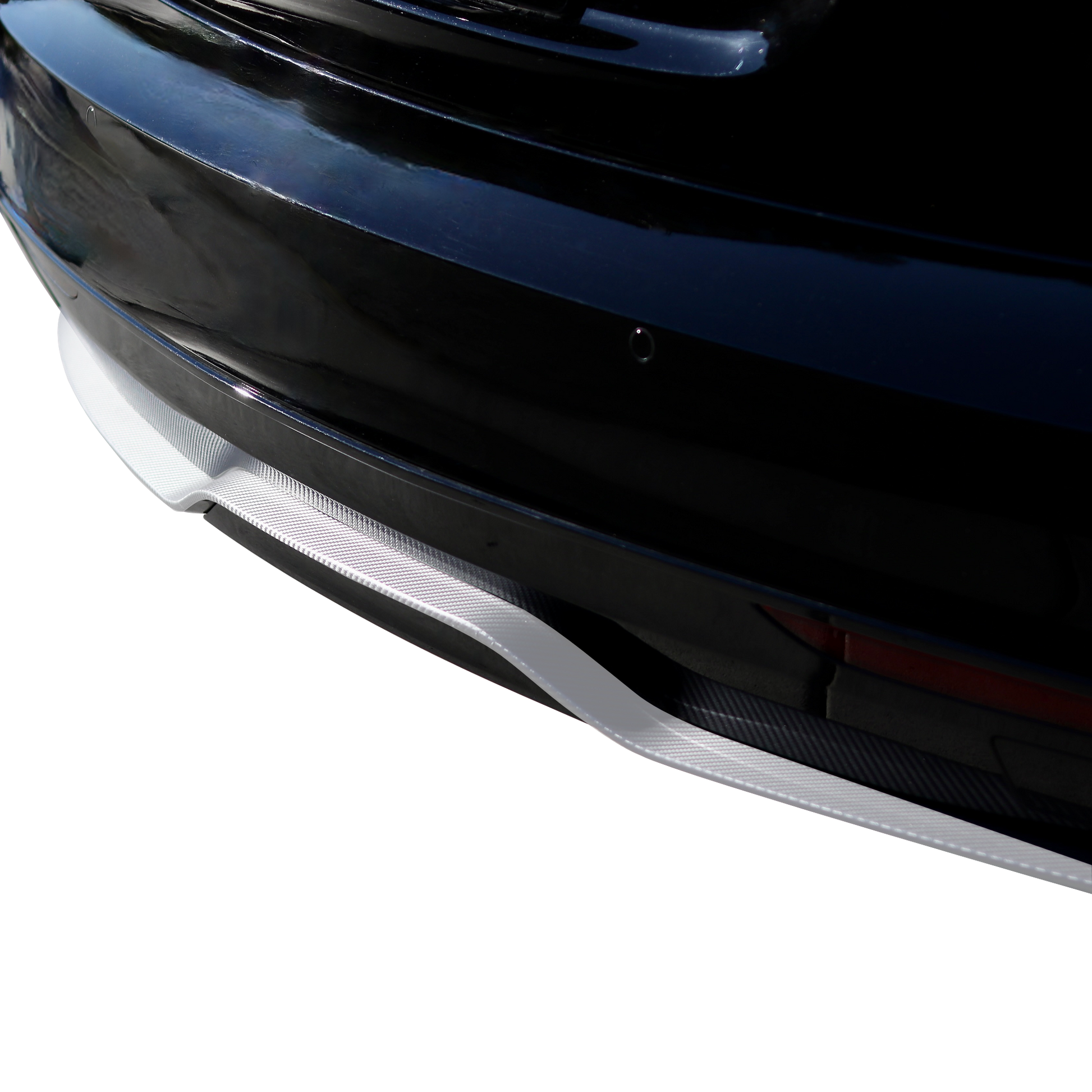 Fits Tesla Model S 2021-2023 REAL CARBON FIBER Rear Bumper Diffuser Lip  Body Kit