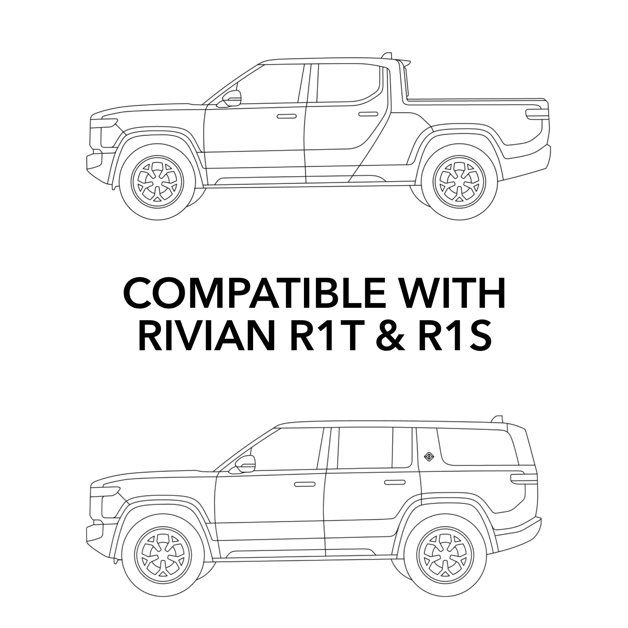 Headlights Clear PPF / Smoke Tint | Rivian R1T & R1S 2021-2025 - Smokey Headlamp Covers