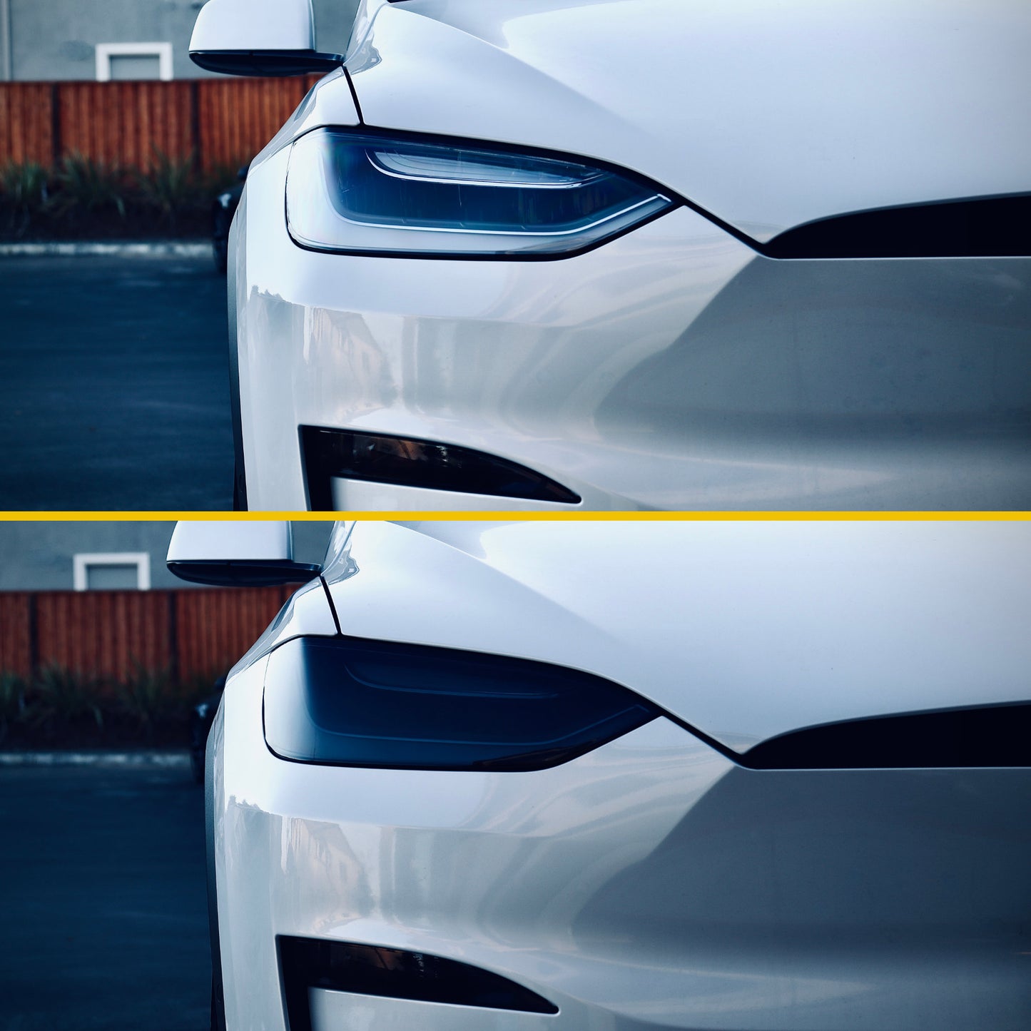 Headlights Smoke Tint for Tesla Model X (2016+ including Plaid)