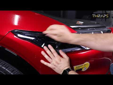 Headlights Clear PPF / Smoke Tinted PPF | Mustang Mach-E - Smokey Headlamp Covers