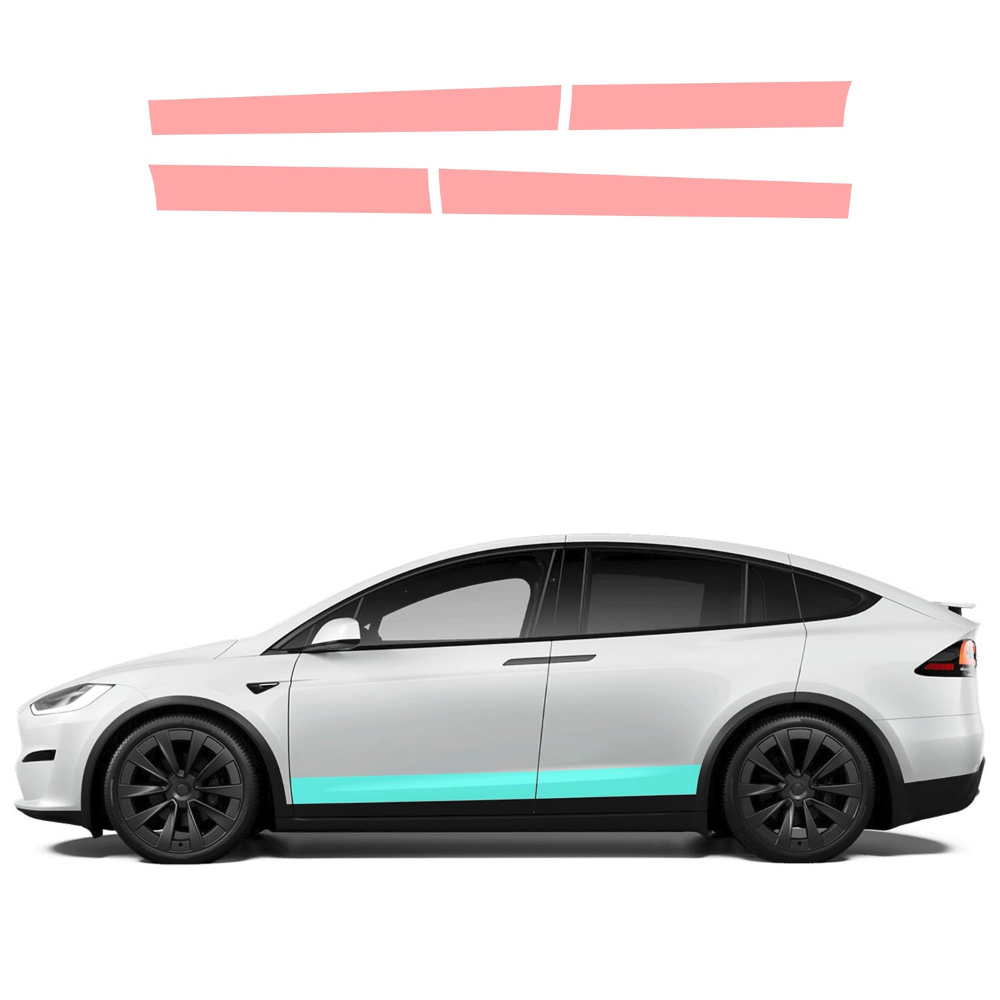 Rockers Clear Protection Film (PPF) for Tesla Model X